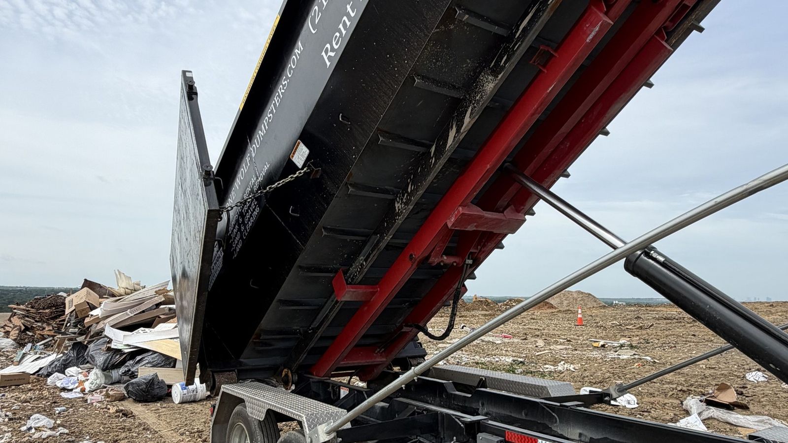 Lone Wolf Full-Service Junk and Debris Removal Hauling Trailer